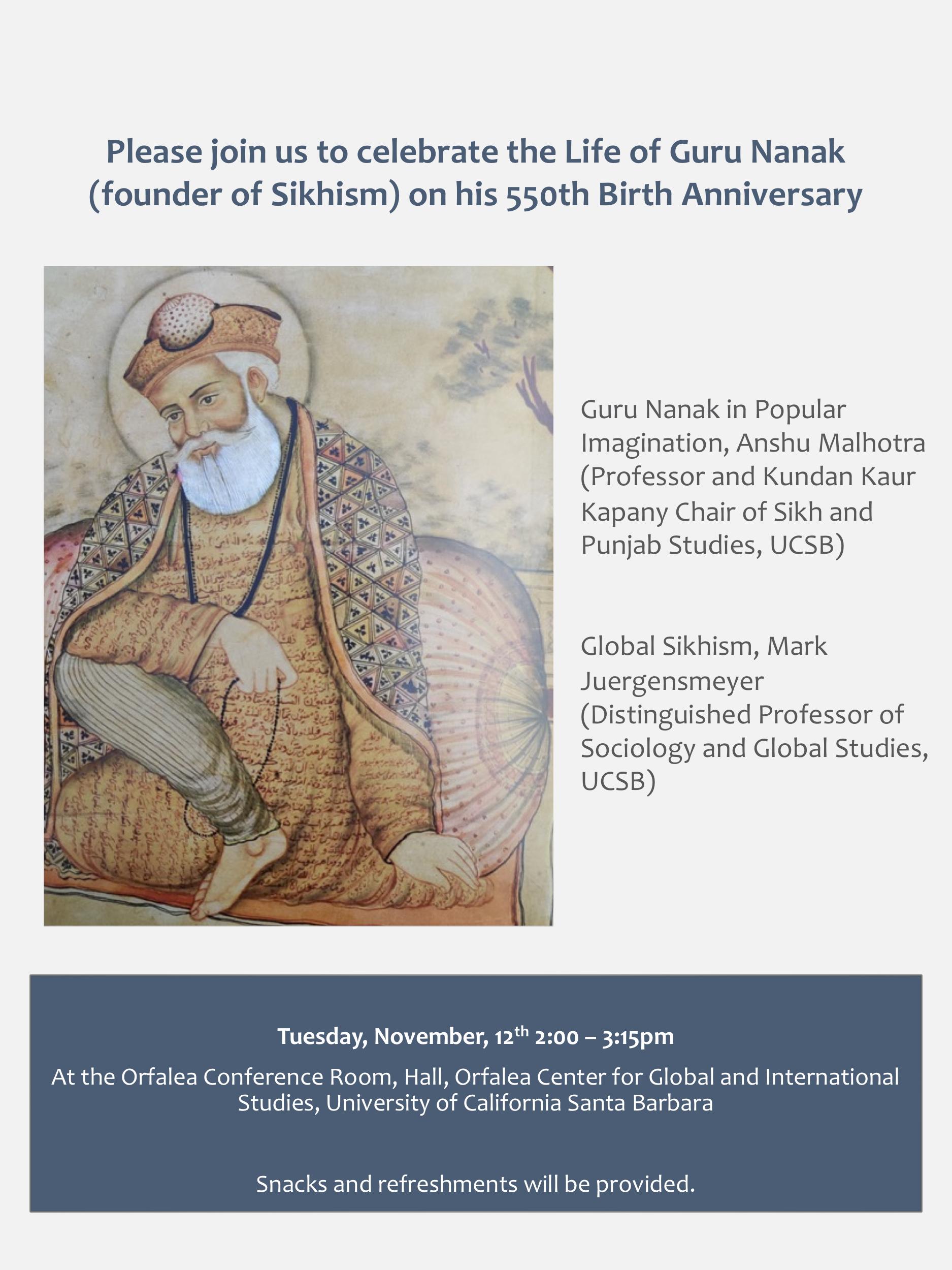 Slide : Guru Nanak Birthday poster